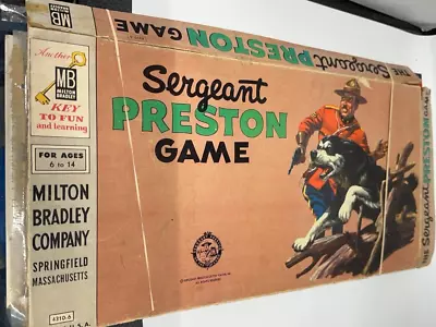 The Sergeant Preston Game Vintage 1956 Milton Bradley • $29.99