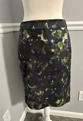 J Crew No 2 Pencil Skirt Size 4 Lined Multi-colored • $24.99