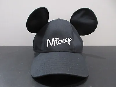 Disney Hat Cap Snap Back Black Mickey Mouse Ears Magic Kingdom Mens • $18.88