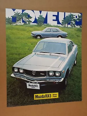 1973 Mazda RX-3 Original Australian Market Large Format 4 Page Brochure • $26.90