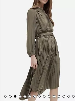 Witchery Long Sleeve Half Placket Dress - Size 10 • $30.95
