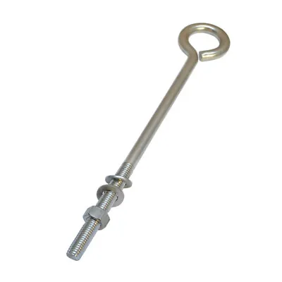 Forge Style Marine Stainless Steel 5/16 X8  Turned Eye Bolt Nut And Washers 90Lb • $9.99