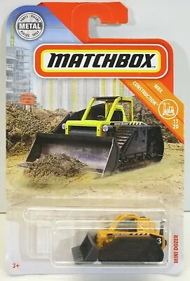 2019 Matchbox Yellow Mini Dozer Skidster MBX Construction Demolition 17/20 CAT • $3.99