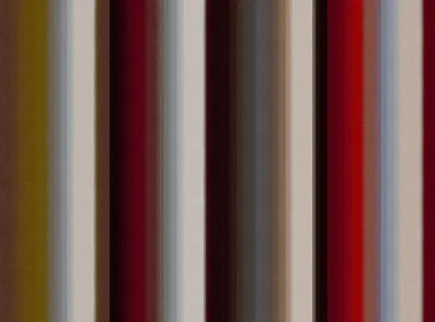 2.125 Yd Maharam Paul Smith Blended Stripe Mesa Red Plum Gray Upholstery Fabric • $170