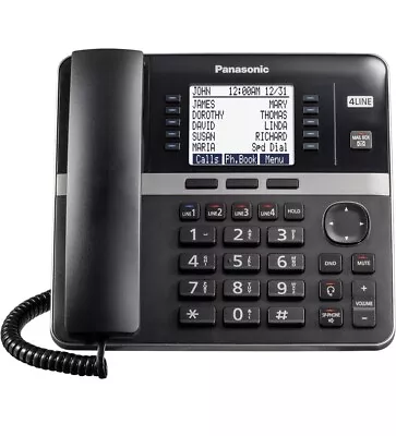 Panasonic 4 Line Phone Home Small Business KX-TGWA40B Wireless Desktop Accessory • $107.10