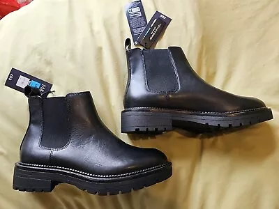 Ladies Black Leather Chelsea Boot RRP£65**BNWT** Marks & Spencer SIZE 5 WIDE FIT • £24.99