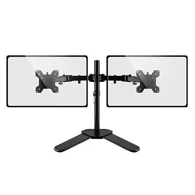 Dihl Double Dual Display Computer Monitor Arm Mount Desk Stand 13-27  Screen TV • £23.99