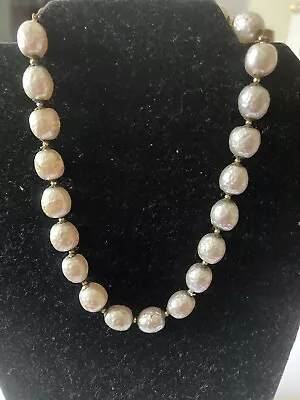 Miriam Haskell Baroque Pearl Choker Necklace Vintage Miriam Haskell 17” • $50
