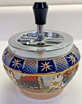 Vintage Original Gerzit Gerz  Hand Made  W. Germany Spin Top Ashtray • $24.95