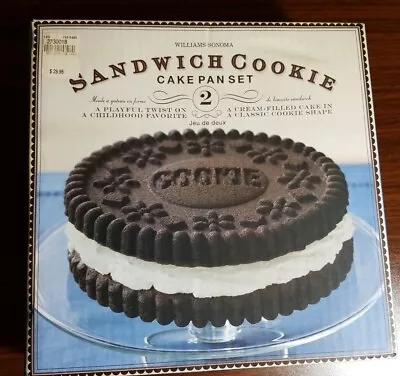 $27 • Buy Williams Sonoma Sandwich Cookie Cake Pan Set Of 2