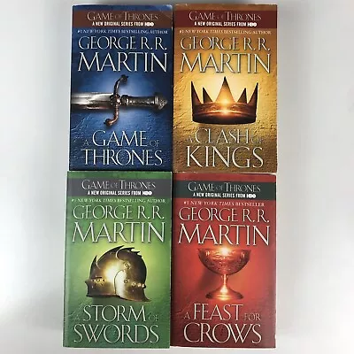 ASOIAF 1-4 A Game Of Thrones Clash Of Kings Storm Of Swords Feast Of Crows P/B • $44.90