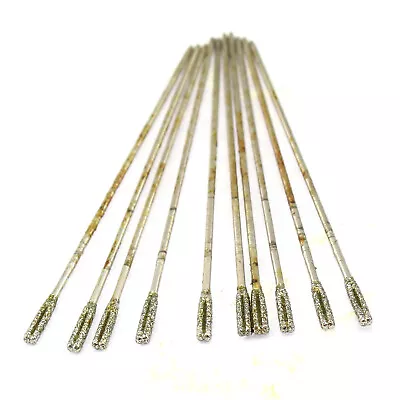 20Pcs 1.6mm Diamond Coated Solid Bits Lapidary Drill Bits Needle For Jewelrys • $12.99