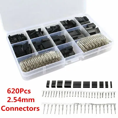 $17.88 • Buy 620PCS Dupont Crimp Pin Connector Header Jumper Wire Terminal Housing 2.54mm