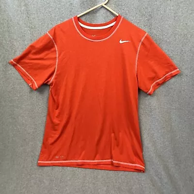 Mens Nike Dri Fit T Shirt Large Orange  • $16