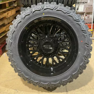 20x10 Moto Metal Stinger Black Wheels 33  MT Tires 8x170 Ford Super Duty F350 • $2374.05