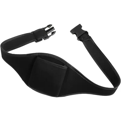 Black Mic Belt Pack Microphone Belt Pouch Carrier Adjustable Waist Bag • £5.99