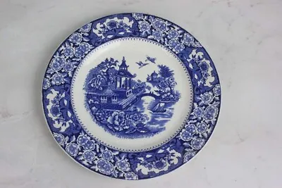 Antique Olde Alton Ware Bue & White 'Pagoda' Pattern 20cm Side Plate • £7