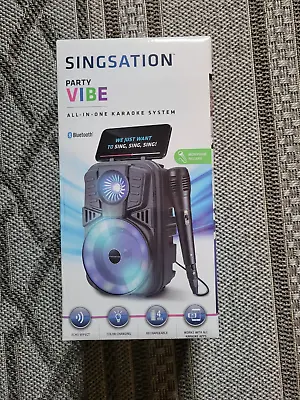 Singsation SPKA21 Karaoke Machine 5.0 Portable Bluetooth 4  Speaker New! • $46.50