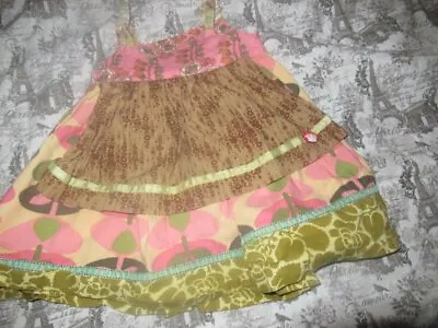 Euc Matilda Jane Apron Knot Dress Baby Girls 12 M Free Ship USA • $19.99