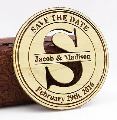 $81.39 • Buy Personalized Wedding Magnets 20 Rustic Wedding Save The Date Cards-ziB