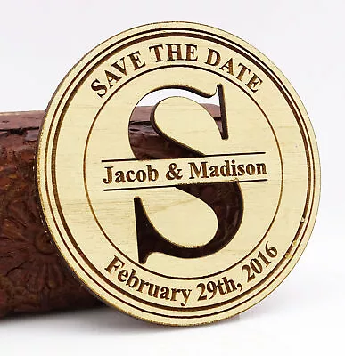 Personalized Wedding Magnets 20 Rustic Wedding Save The Date Cards-ziB • $81.39