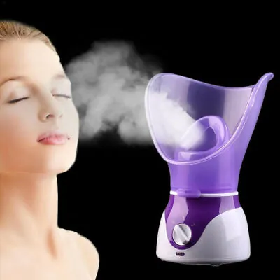 Facial Steamer Digital Face SPA Pores Steam Sprayer Skin Beauty Mist Home Sauna • £13.99