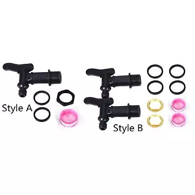 Water Butt Tap Replacement Kit Connector For Tank Faucet Rain Storage Tank • £9.64