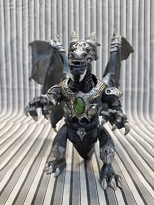 RARE Mega Bloks Metal Ages Platinum Armor Dragon Thoron 9625 Figure  • $29.95