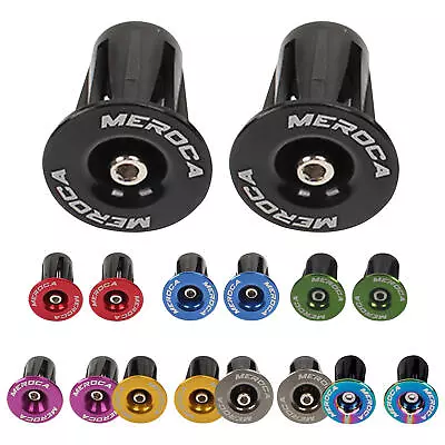 1 Pair Aluminum Bicycle Handlebar End Plug Mountain Bike Flat Riser Bar Grip Cap • $7.67