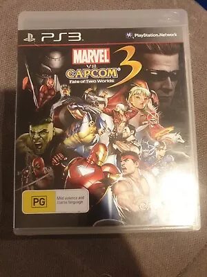 Marvel Vs Capcom 3 Fate Of Two Worlds PS3 Sony Playstation 3 Game  • $25