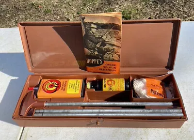 Vintage Hoppe’s Gun Cleaning Kit With Case And Guide To Cleaning See Description • $7.95