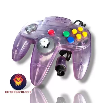 💫 Genuine Nintendo 64 Atomic Purple N64 Controller - 8/10 Joystick TESTED 💫 • $39.99
