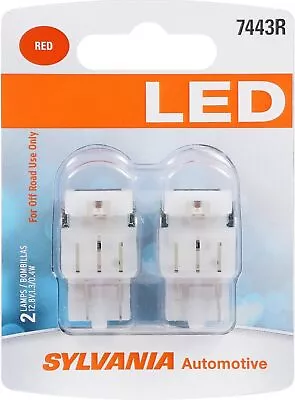 SYLVANIA - 7443 T20 LED Red Mini Bulb - Bright LED Bulb (Contains 2 Bulbs) • $14.75