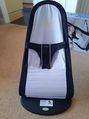 Baby Bjorn Bliss Bouncer In Black & Grey. Good Condition. Boxed • £60