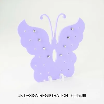 Acrylic Butterfly Shape Earring Holder - Stud Earrings - Holds 12 Pairs - Stand • £4.95