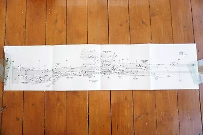 Reading General Signal Box Railway Track Signalling Plan Map  • £24.99