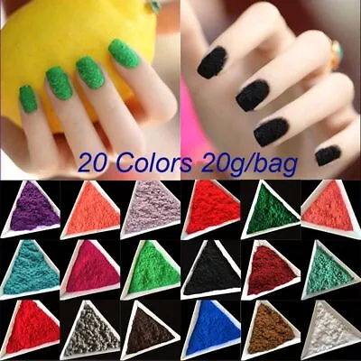 Velvet Flocking Dust Powder-Candy Decoration Polish Nail Art DIY Tips Design 1PC • $22.29