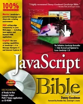 JavaScript Bible By Goodman Danny Mixed Media Product Book The Cheap Fast Free • £3.77