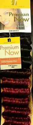 £24.99 • Buy Sensationnel Premium Now 100% Human Hair New Wet Look WVG 14  Colour 1BREDT