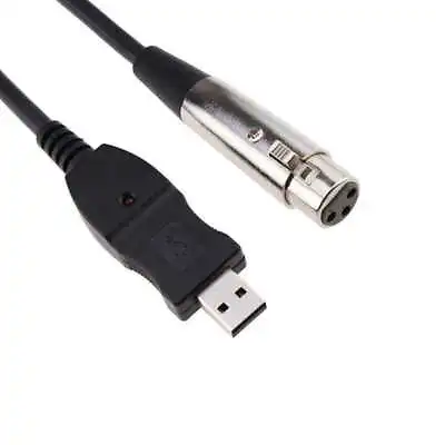 10ft XLR Female To USB Audio Cable Microphone To USB Interface Converter Adapter • $14.35