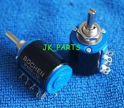 2pcs New WXD3-12 10K Ohm Rotary Multiturn Wirewound Potentiometer • $3.29