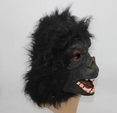 Gorilla Mask Gilmore Girls Life Death Brigade Costume Full Head Black Monkey • $12.55