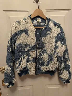 HM Denim Conscious Quilted Jacket - Women's 8 - Tie Dye - Zipper  • $15