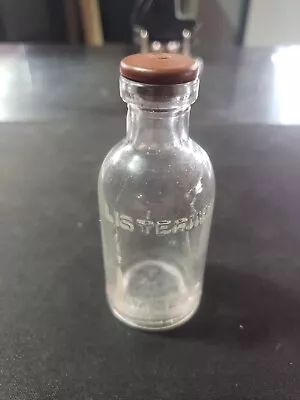 Antique Vintage Listerine Bottle Lambert Pharmacal Co. With Rubber Cork • $12.99