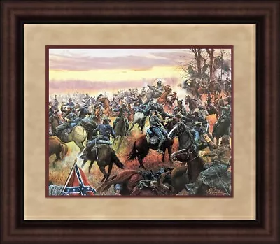 Mort Kunstler Civil War Print - Battle For The Shenandoah Custom Framed • $85