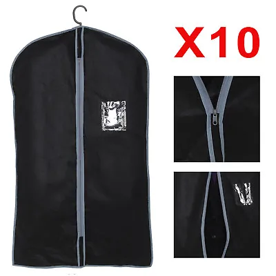 £15.99 • Buy 10x Breathable Quality Garment Suit Covers Clothes Dress Carrier Bag Zipper