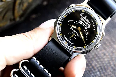 Wrist Watch Pobeda Luna 17 Moon For Men Moon Soviet Space Program+strap Lether • $79.99