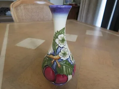 £68 • Buy *rare* Moorcroft Plums & Flowers Vase *1st Quality* 6.5 Inch Tall