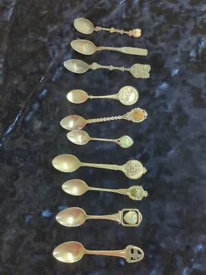 #11 Vintage Collectible Mini Spoons Lot Of 10 • $10