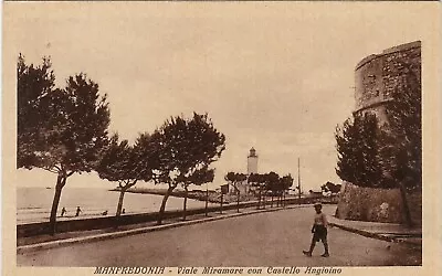 Viale Miramore Con Castello Angioino / Lighthouse MANFREDONIA Italy • £3.99